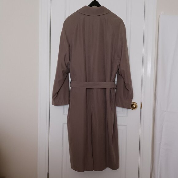 Stafford Taupe/Stone colored Men's Trench Coat, Size 42 Regular - Picture 2 of 15